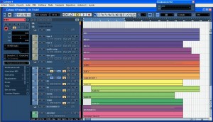 Cubase 4, ventana arrange